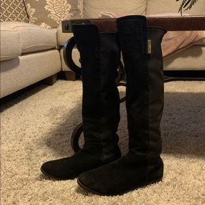 Black Vince Camuto Leather Boots